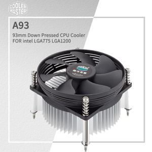 저소음 냉각 선풍기 쿨러 마스터 A93 CPU 쿨러, 인텔 LGA775 LGA1200 CPU 라디에이터, 93.5mm