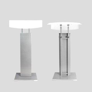 고품질 아스텔 화이트 메뉴판거치대 안내간판장착 520mm (WFHN5K6)