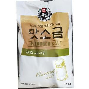 맛소금 백설 5K 업소용 단체용 식당용 급식용 대용량 식자재