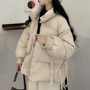 [셀러허브]데일리 캐주감성얼 스트링 숏 하이넥 패딩 (S31580513)