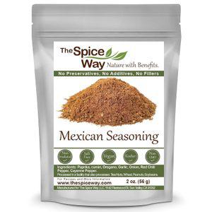The Spice 웨이 - 멕시코식 조미료 향신료 혼합. 소금 없음, GMO 방부제 없음. 2온스