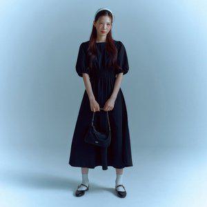 LAP [캐리오버] 허리 스모킹 나일론 원피스 AR2WOS83 (2color) 350077