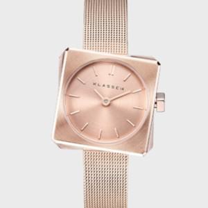 클라쎄14 스핀 로즈골드 여성 메쉬 손목시계 25.5mm
