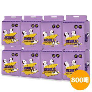 [금강아지] 노블 더블 800매 애견 패드 중형 고흡수 두꺼운 배변패드(100매X8개)