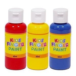[XBI0I62L]생활모음 핑거페인트 60ml x 3색 세트 미술놀이