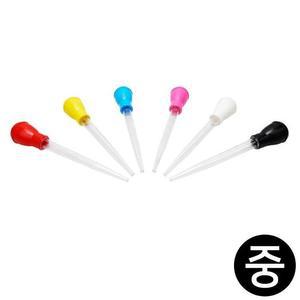 [XBI091N6]생활모음 미술놀이 스포이드 중형 30ml x 6개