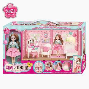 [XBHG07N1]조명이 켜지는 체리의마이룸 어린이 인형 놀이