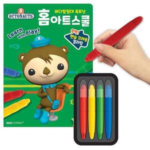[XBI7118K]옥토넛 홈아트스쿨 펜슬 크레용 컬러링 1P