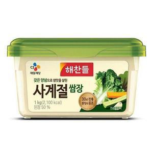 [XBIHI934_47]해찬들 사계절 쌈장 1kg 조미료 요리재료 소금