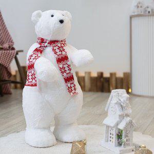 [플라워트리]털뭉치 북극곰 70cm 크리스마스 인형 대형 장식 소품