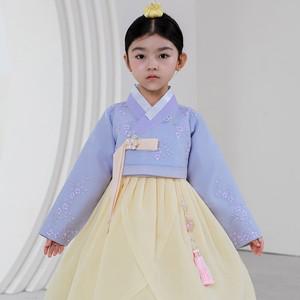 [보리보리/하랑한복]25년 설 신상 하랑한복 창포랑+복주머니 유아 아동 여아 한복