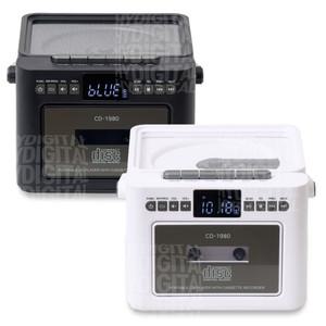 롯데 CD플레이어 CD-1980 블루투스 테이프 FM라디오 USB 리모컨 스피커