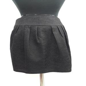 F0628 검정 주름 봄 가을 기본 정장 스커트 치마