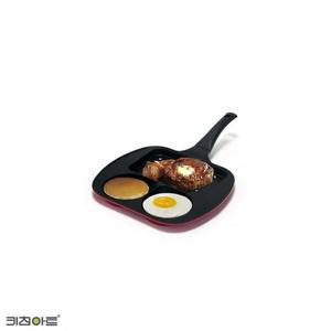 [BZJKQ7UW_4B]에그 3구 주방용품 프라이팬 후라이팬 멀티팬
