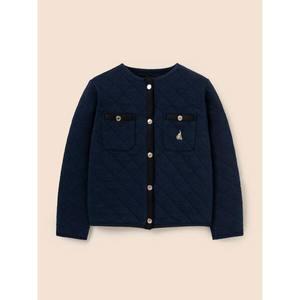 [BEANPOLE KIDS] 여아 저지 퀼팅 점퍼  네이비 (BI5139G01R)