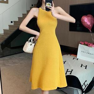 [JHN68R53_51IB]홀터넥 나시 원피스 해외여행 휴가룩