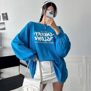 빅사이즈 502 체리레터링라운드박스티 DNMT818