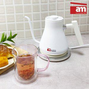 am 라떼 드립 무선 전기 주전자 스노우 화이트 0.8L KP-1000W