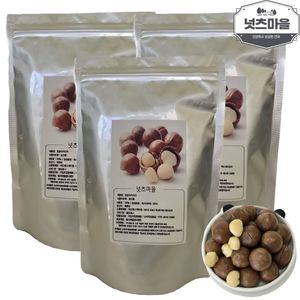 넛츠마을 생 통껍질 마카다미아 견과 350g(3입)