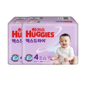 하기스 맥스드라이 밴드 4단계 공용 60매x2팩