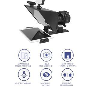 카메라 용품 FEELWORLD TP13A 텔레프롬프터 휴대용 스마트폰 DSLR 카메라 블루투스 13 인치 미만
