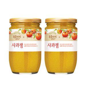 [기타]복음자리 과육 사과잼 과일잼 480g X2개 어린이집 유치원 간식