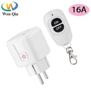 크롬캐스트 433 mhz 무선 원격 제어 스위치 110V 220V 16A EU FR 스마트 소켓 플러그 ON OFF 조명용 전기 콘센트