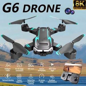 G6 드론 Rc 8K WIFI 헬리콥터 콥터 접이식 FPV GPS 쿼드 회피 UAV 5G 카메라 장애물 공중 HD