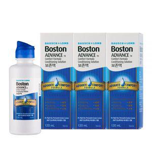 [보스톤] 어드밴스 컴포트 포뮬라 컨디셔닝 솔루션 120ml 3개 /하드렌즈 관리용액 보존액