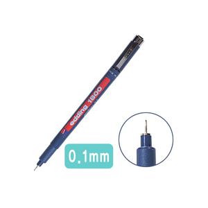 에딩e-1800 0.1mm 프로피펜 제도용펜 0.1mm 전무가용특수잉크 흑색 청색 적색 녹색