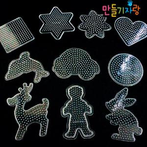 칼라비즈 모양판/비즈판/컬러//펄러비즈/만들기재료/클리이/공예재료/공예아트/