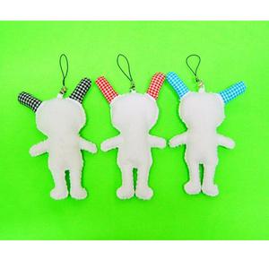 edukids 캔버스천 토끼인형 핸드폰고리 만들기