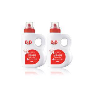 비앤비 세제 용기 본품 1500ml x 2개 / 유아 세탁 빨래 액체 세제