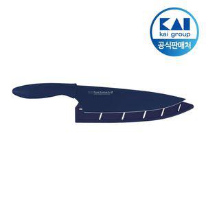 카이지루시 퓨어코마치2 셰프나이프 네이비 식도 주방 이유식 부엌 칼 AB-5076