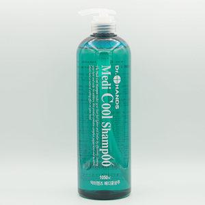 닥터핸즈메디쿨샴푸1050g 시원한쿨링청량감 지성비듬두피케어 스칼프 머리냄새 맨톨 박하향 약산성 미용실