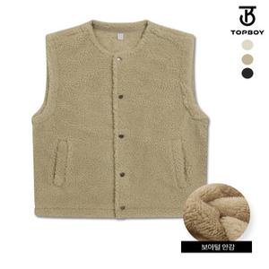 [탑보이][탑보이] 플리스 오버핏 양털 덤블 조끼 (RT883)