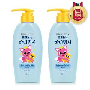 베비언스 핑크퐁 뽀뽀드득 바디워시 380ml (복숭아향) x 2개