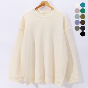 [후앙스]오버핏 11컬러 데일리 감성 라운드니트 DRSW7540