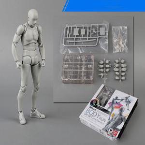 SHF 2.0 DX Set 관절인형 3D 인체 피규어 그레이 남성