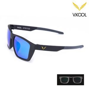 브이쿨 VK-2007 올블랙블루 편광 선글라스 도수클립