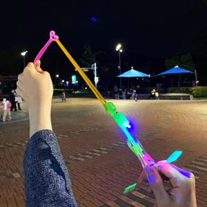 장난감 새총 LED 낙하산 야외 놀이 용품 캠핑 놀거리 날리는 장난감