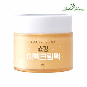 [라벨영] 뽀샤시 화이트닝,톤업미백케어/2in1미백크림팩