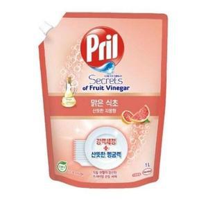[기타]프릴 맑은식초 주방세제 자몽향 리필 1L x 6
