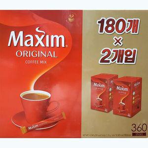 맥심 신선한 원두 향미 오리지날 커피믹스 180개2개입