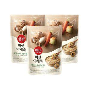 햇반죽 버섯야채죽 420g x3개 비비고죽 리뉴얼