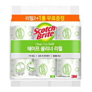 3M 테이프클리너 중형 리필 3입 테이프크리너 미세먼지 리필롤러 찍찍이 먼지제거 돌돌이