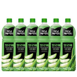 미닛메이드 알로에 1.5L X 6개 PET 주스 과일 음료수