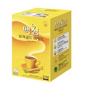 맥심 모카골드 마일드 커피믹스 스틱 12g 210개입 x3개 총 630T