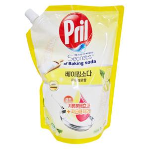 프릴 시크릿 오브 베이킹소다 주방세제 퓨어레몬 리필 1L 1개