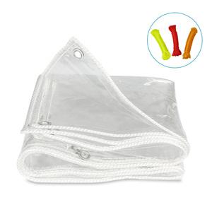 칼루스 다용도 투명 방풍 비닐 5가지 사이즈 스트링 포함 투명 천막 창문바람막이 다육이비가림막 방풍 바람막이비 방한